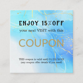 Moderne Eenvoudige Salon Korting Coupon