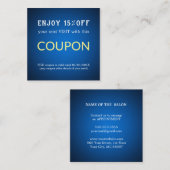 Moderne Eenvoudige Salon Korting Coupon (Voorkant / Achterkant)