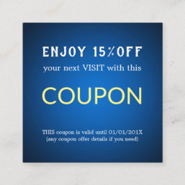 Moderne Eenvoudige Salon Korting Coupon