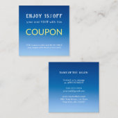 Moderne Eenvoudige Salon Korting Coupon (Voorkant / Achterkant)