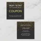 Moderne Eenvoudige Salon Korting Coupon (Voorkant / Achterkant)