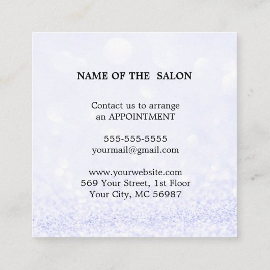 Moderne Eenvoudige Salon Korting Coupon (Achterkant)