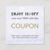 Moderne Eenvoudige Salon Korting Coupon (Voorkant)