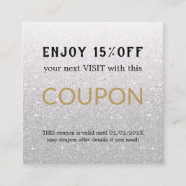 Moderne Eenvoudige Salon Korting Coupon