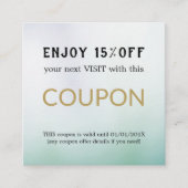 Moderne Eenvoudige Salon Korting Coupon (Voorkant)