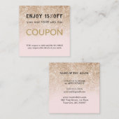 Moderne Eenvoudige Salon Korting Coupon (Voorkant / Achterkant)