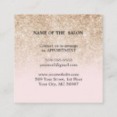 Moderne Eenvoudige Salon Korting Coupon (Achterkant)