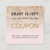 Moderne Eenvoudige Salon Korting Coupon (Voorkant)