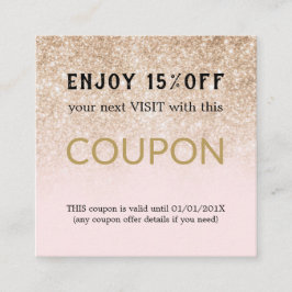 Moderne Eenvoudige Salon Korting Coupon