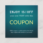 Moderne Eenvoudige Salon Korting Coupon (Voorkant)