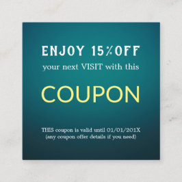 Moderne Eenvoudige Salon Korting Coupon