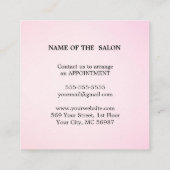 Moderne Eenvoudige Salon Korting Coupon (Achterkant)