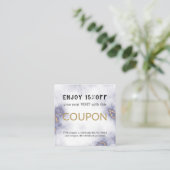 Moderne Eenvoudige Salon Korting Korting Coupon (Staand voorkant)