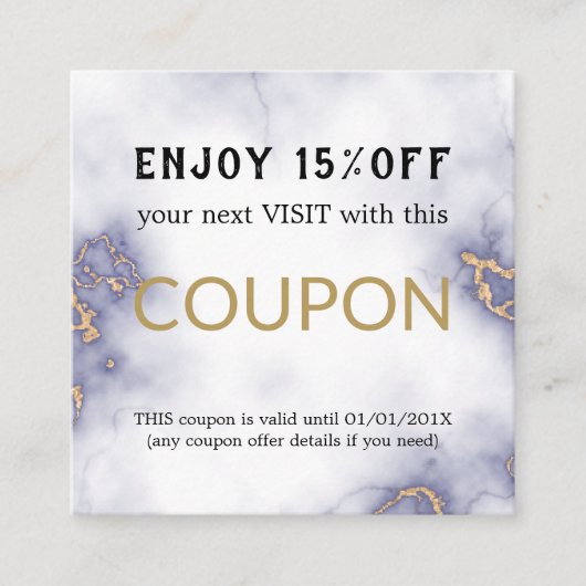 Moderne Eenvoudige Salon Korting Korting Coupon (Voorkant)