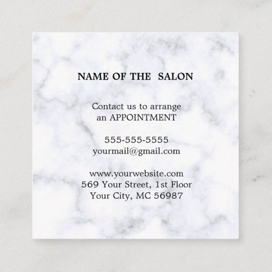 Moderne Eenvoudige Salon Korting Korting Coupon (Achterkant)