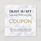 Moderne Eenvoudige Salon Korting Korting Coupon (Voorkant)