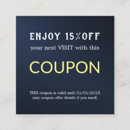 Moderne Eenvoudige Salon Korting Korting Coupon