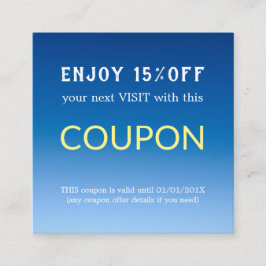 Moderne Eenvoudige Salon Korting Korting Coupon