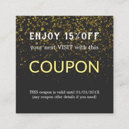 Moderne Eenvoudige Salon Korting Korting Coupon