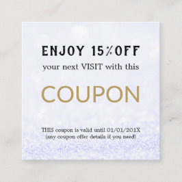 Moderne Eenvoudige Salon Korting Korting Coupon