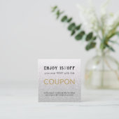 Moderne Eenvoudige Salon Korting Korting Coupon (Staand voorkant)