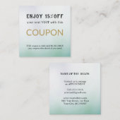 Moderne Eenvoudige Salon Korting Korting Coupon (Voorkant / Achterkant)