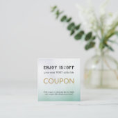 Moderne Eenvoudige Salon Korting Korting Coupon (Staand voorkant)
