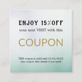 Moderne Eenvoudige Salon Korting Korting Coupon
