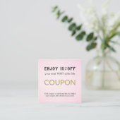 Moderne Eenvoudige Salon Korting Korting Coupon (Staand voorkant)