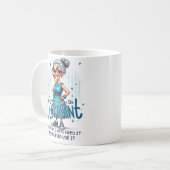 Moderne Eenvoudige Schattigee Stijlvolle Grootmoed Koffiemok (Voorkant links)