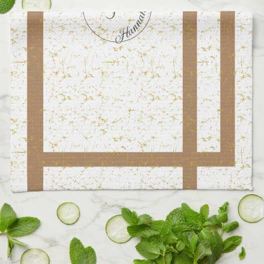 Moderne eenvoudige scheuren ontworpen theedoek (Gevouwen)