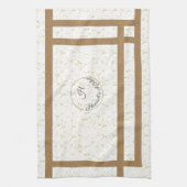 Moderne eenvoudige scheuren ontworpen theedoek (Verticaal)