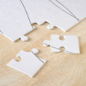 Moderne, eenvoudige, schitterende, elegante golven legpuzzel (Zijkant)