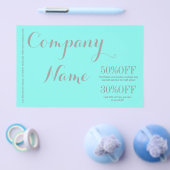 moderne, eenvoudige schoonheidssalon Aqua blue Tur Flyer (Enkel)