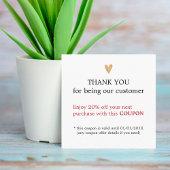 Moderne Eenvoudige Schoonheidssalon Bedankt Coupon