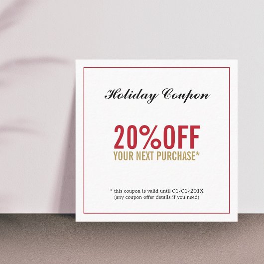 Moderne Eenvoudige Schoonheidssalon Coupon