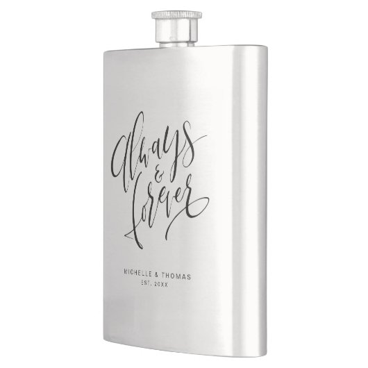 Moderne Eenvoudige script altijd en altijd Flacon (Links)