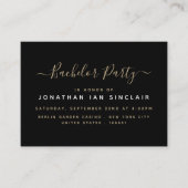 Moderne Eenvoudige Script Bachelor Party Ticket no (Voorkant)