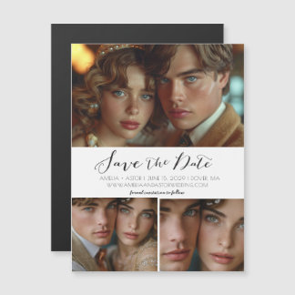 Moderne Eenvoudige Script Collage Sla de datummagn