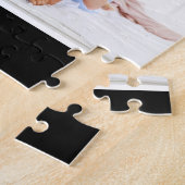Moderne eenvoudige script familie foto legpuzzel (Zijkant)