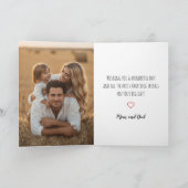 Moderne Eenvoudige Script Foto Verjaardagskaart Kaart (Binnen)