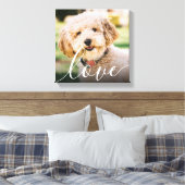 Moderne Eenvoudige Script Lieverdierbare Fotoherde Canvas Afdruk (Insitu (Slaapkamer))