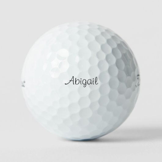 Moderne Eenvoudige Script Naam Titleist Pro V1 Golfballen (Voorkant)