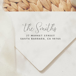 Moderne Eenvoudige Script Return-adres Zelfinktende Stempel