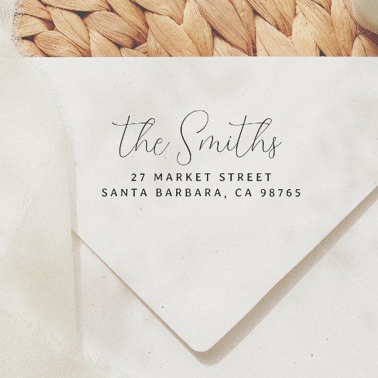 Moderne Eenvoudige Script Return-adres Zelfinktende Stempel