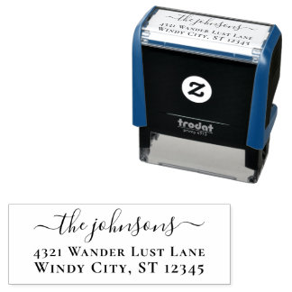 Moderne Eenvoudige Script Return-adres Zelfinktende Stempel