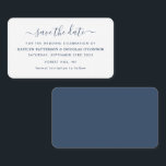 Moderne Eenvoudige script slaat de Kaart Datum op Visitekaartje<br><div class="desc">Modern Simple Script Save the Date Cards,  ideaal voor een stijlvolle huwelijksfeest.</div>