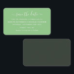 Moderne Eenvoudige script slaat de Kaart Datum op Visitekaartje<br><div class="desc">Modern Simple Script Save the Date Cards,  ideaal voor een stijlvolle huwelijksfeest.</div>