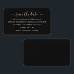 Moderne Eenvoudige script slaat de Kaart Datum op Visitekaartje<br><div class="desc">Modern Simple Script Save the Date Cards,  ideaal voor een stijlvolle huwelijksfeest.</div>