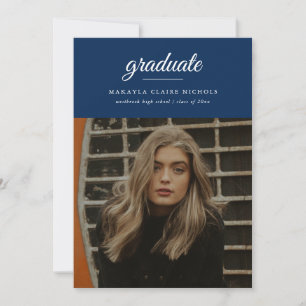 Moderne Eenvoudige Script Twee Afstuderen voor fot Aankondiging